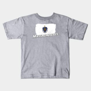 Massachusetts flag Kids T-Shirt